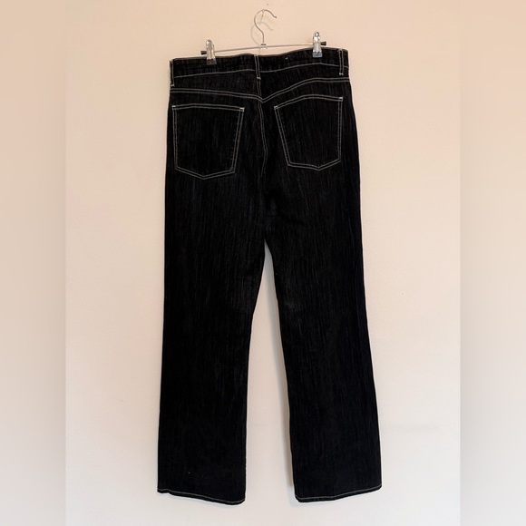 Zara TRF Flocked Balloon Jeans / Black Size 10 - Picture 6 of 8